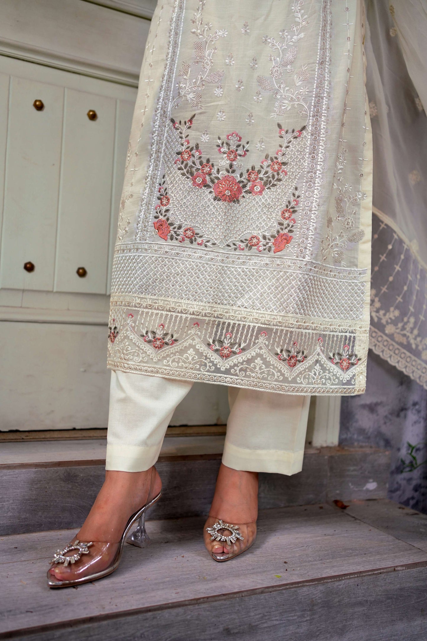 Sadaf – Embroidered Lawn Three-Piece Suit