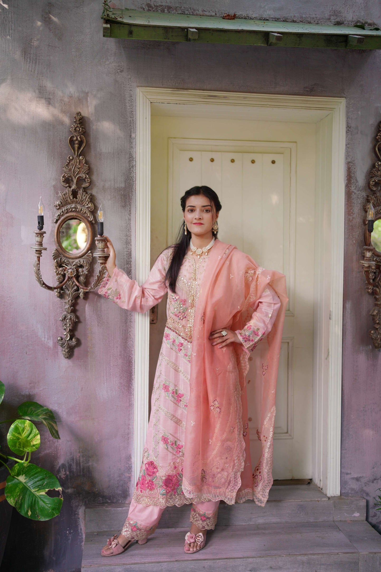 Gulaab – Rose Pink Embroidered Lawn Three-Piece Suit