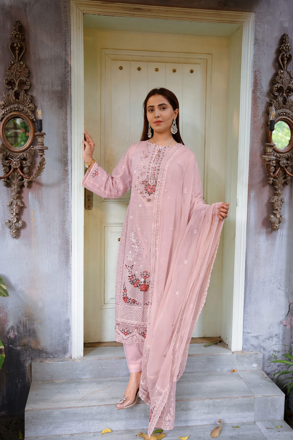 Sadaf – Embroidered Lawn Three-Piece Suit
