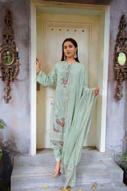 Sadaf – Embroidered Lawn Three-Piece Suit