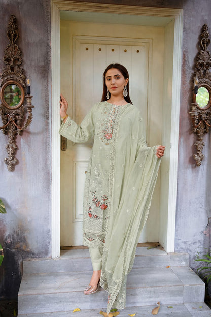 Sadaf – Embroidered Lawn Three-Piece Suit