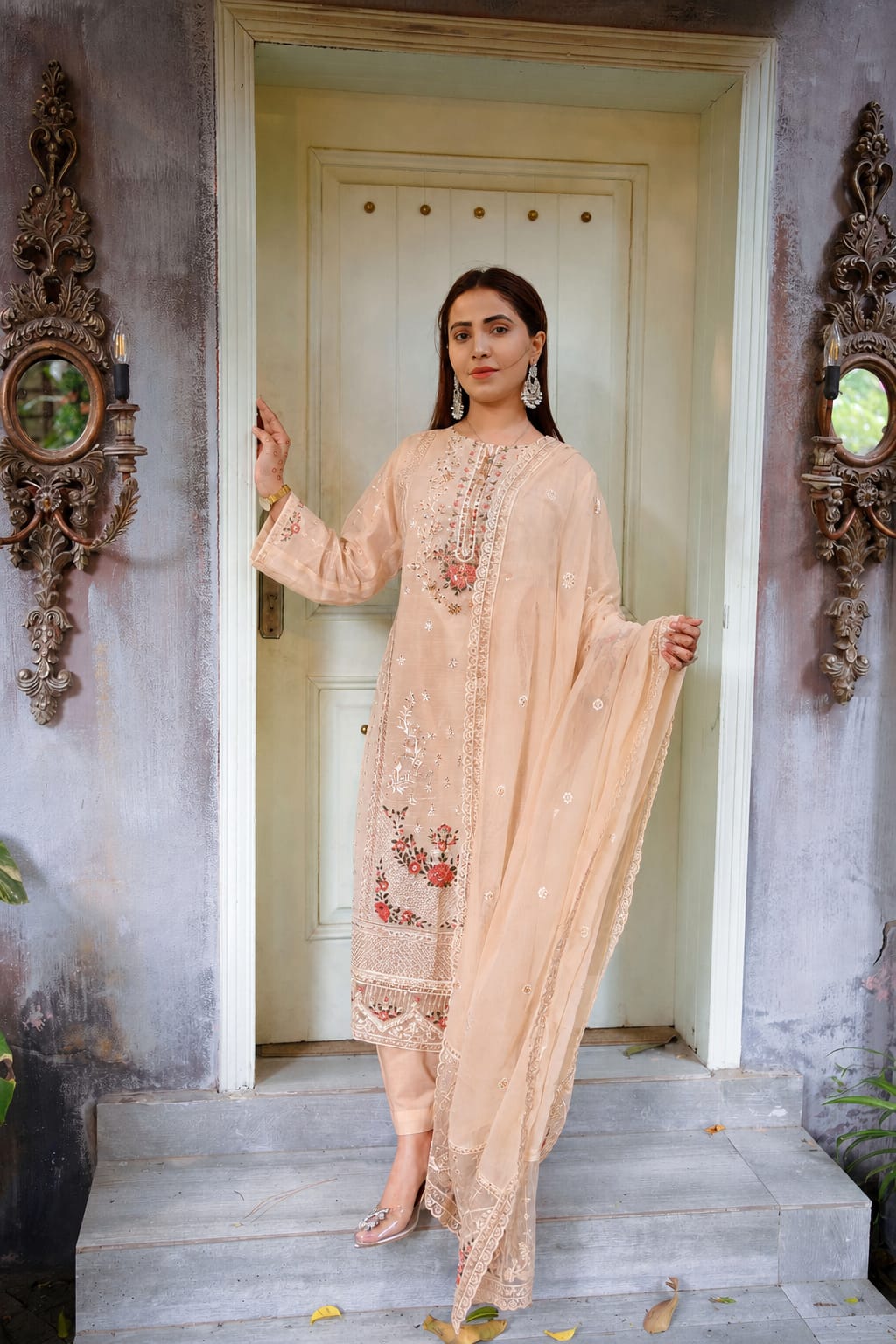 Sadaf – Embroidered Lawn Three-Piece Suit